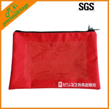 high quality nylon zipper closure document pouch